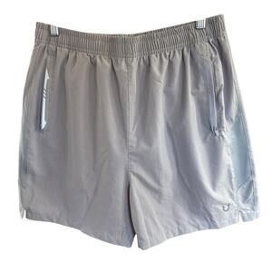 North Yard Shorts Men's Gray L Stretch Athleisure Athletic Running Reflective